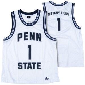 white mesh Penn State basketball jersey
